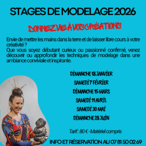STAGES DE MODELAGE 2026